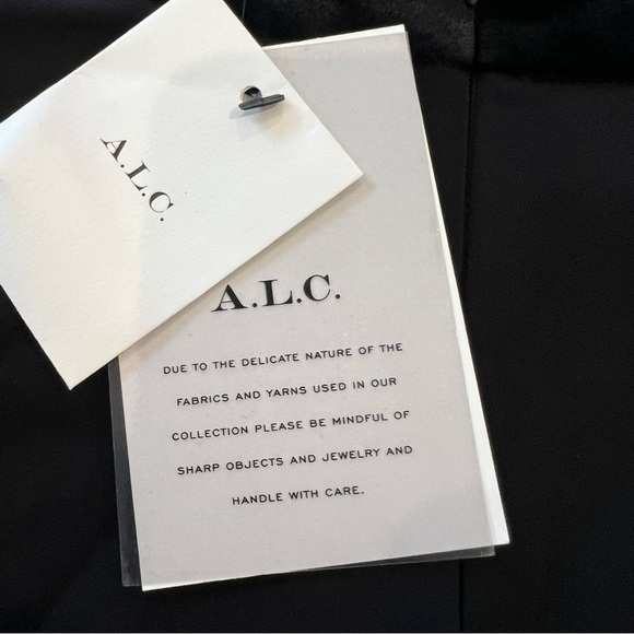 A.L.C. Alix Black Mini Dress Size 0 - Picture 12 of 15